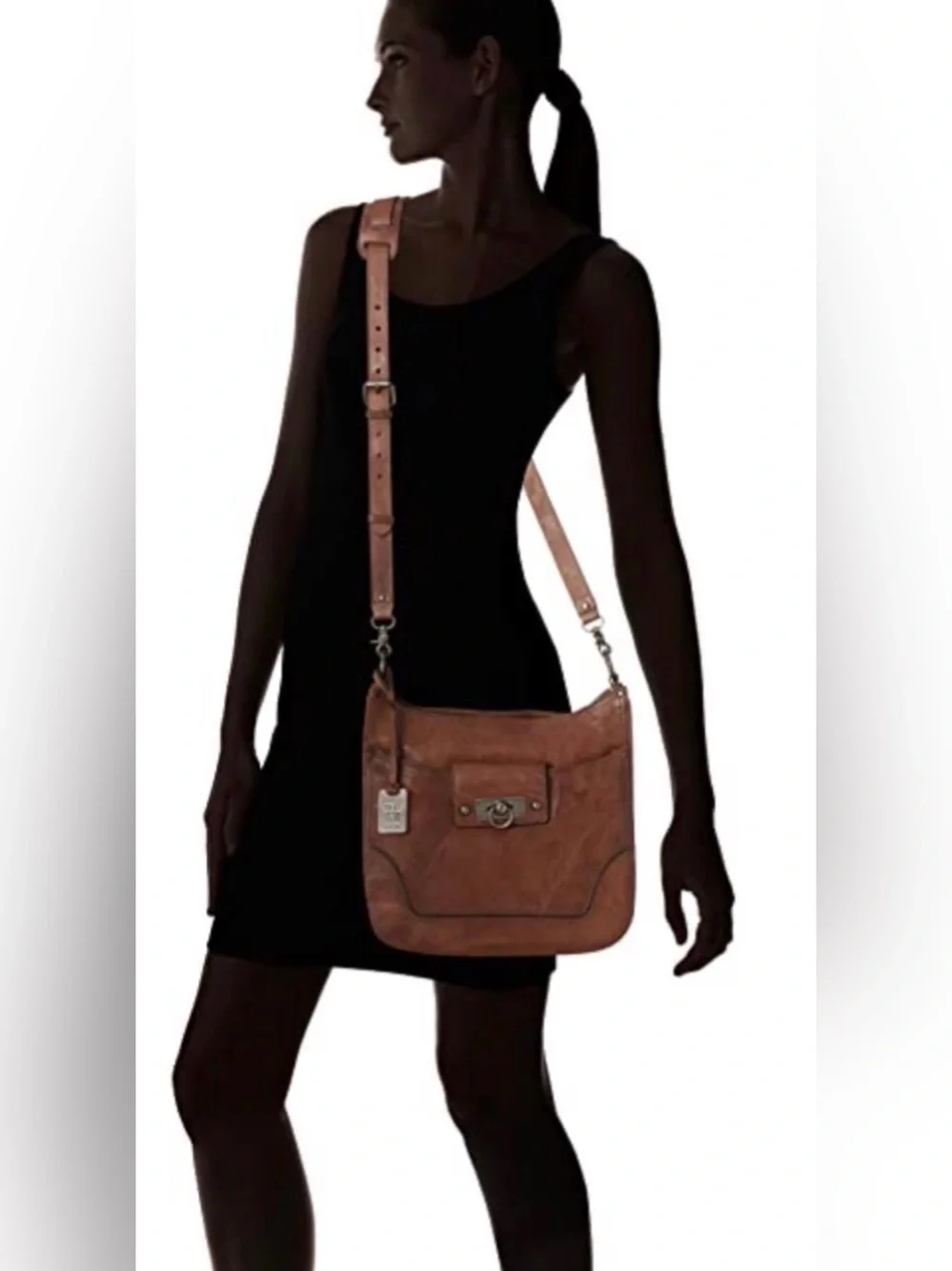 Frye Cameron Leather Crossbody Bag Black Includes Hangtag Retail $438